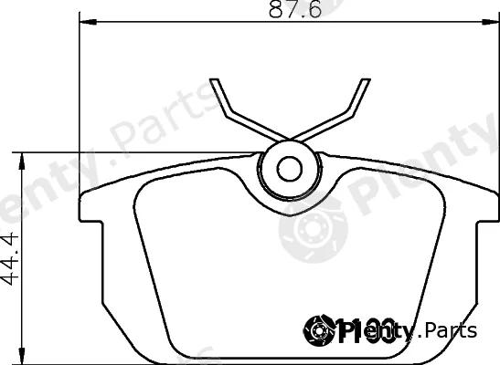 Cobreq N-824 — Brake Pad Set, disc brake