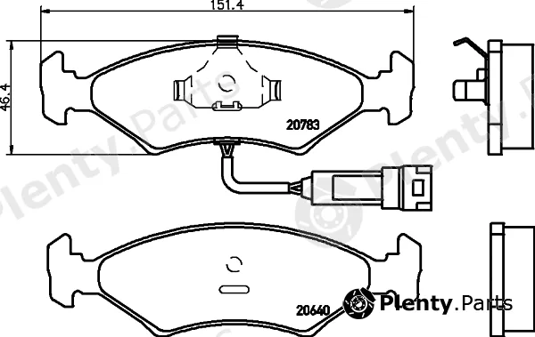 Cobreq N-116 — Brake Pad Set, disc brake