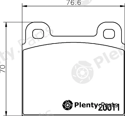 Cobreq N-208 — Brake Pad Set, disc brake