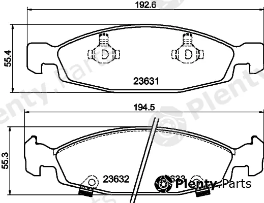 Cobreq N-1420 — Brake Pad Set, disc brake