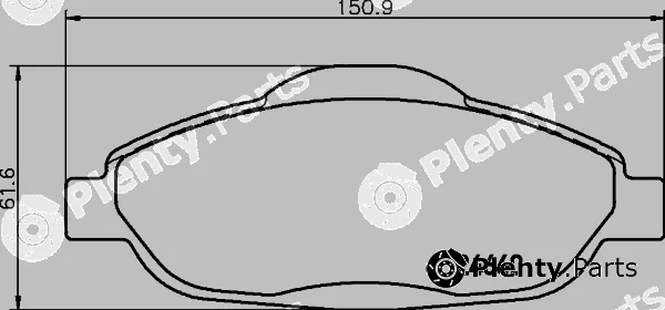 Cobreq N-1182 — Brake Pad Set, disc brake