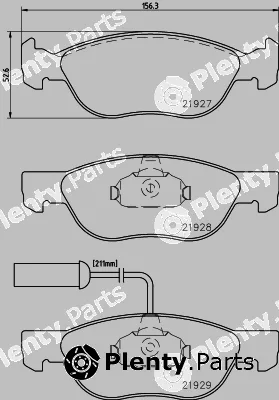 Cobreq N-562 — Brake Pad Set, disc brake