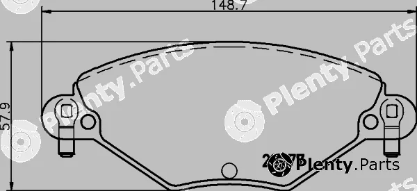 Cobreq N-1174 — Brake Pad Set, disc brake