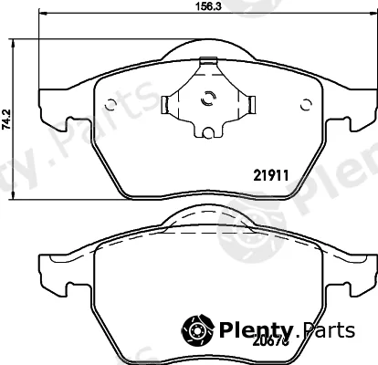 Cobreq N-255 — Brake Pad Set, disc brake