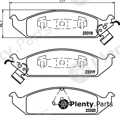 Cobreq N-1415 — Brake Pad Set, disc brake