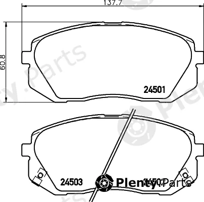 Cobreq N-1256 — Brake Pad Set, disc brake