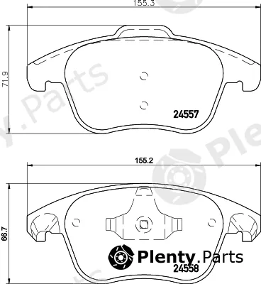 Cobreq N-1186 — Brake Pad Set, disc brake
