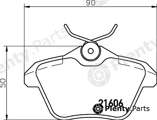 Cobreq N-608 — Brake Pad Set, disc brake