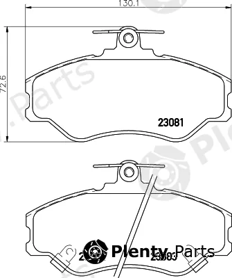 Cobreq N-893 — Brake Pad Set, disc brake