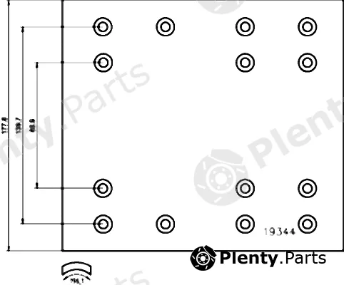 Cobreq 4709D — Brake Lining Kit, drum brake