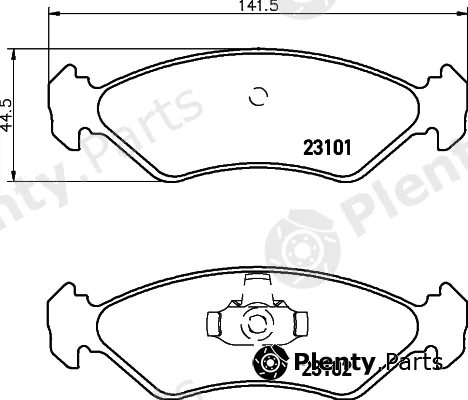 Cobreq N-136 — Brake Pad Set, disc brake