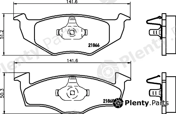 Cobreq N-810 — Brake Pad Set, disc brake