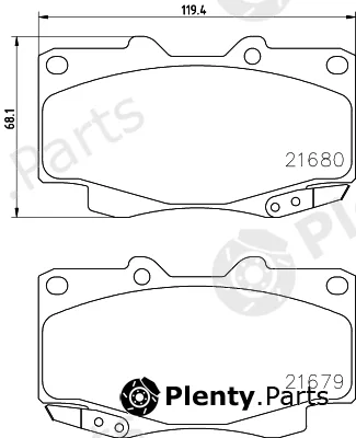 Cobreq N-1360 — Brake Pad Set, disc brake