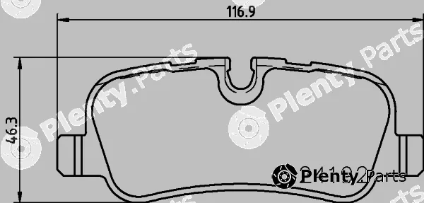 Cobreq N-1496 — Brake Pad Set, disc brake