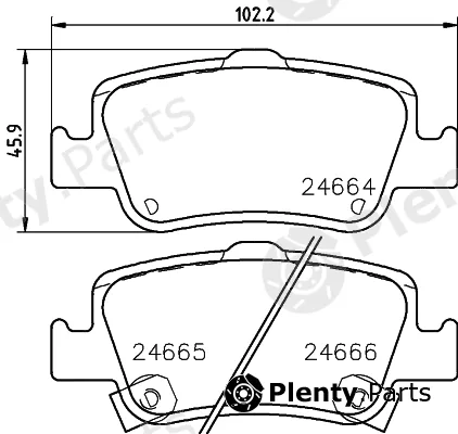 Cobreq N-1368 — Brake Pad Set, disc brake