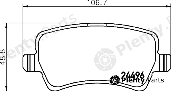 Cobreq N-1474 — Brake Pad Set, disc brake