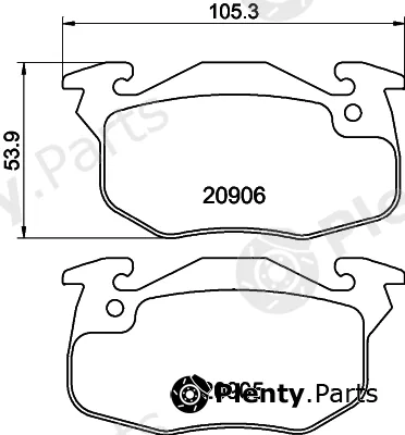 Cobreq N-1147 — Brake Pad Set, disc brake