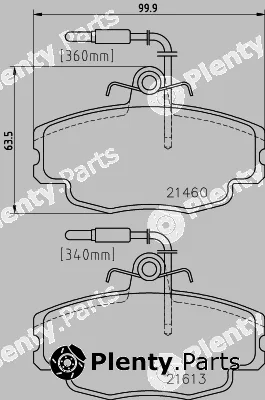 Cobreq N-1153 — Brake Pad Set, disc brake