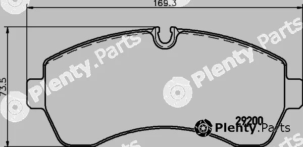 Cobreq N-745 — Brake Pad Set, disc brake