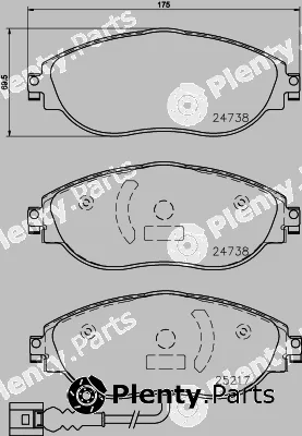 Cobreq N-2009C — Brake Pad Set, disc brake cerâmica