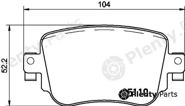 Cobreq N-2011 — Brake Pad Set, disc brake