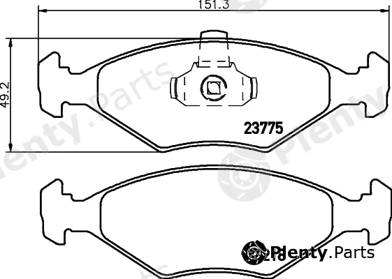 Cobreq N-595 — Brake Pad Set, disc brake