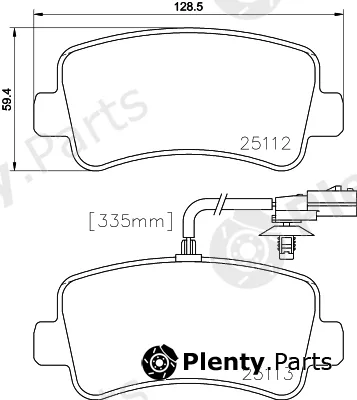 Cobreq N-1747 — Brake Pad Set, disc brake