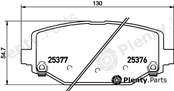 Cobreq N-2015 — Brake Pad Set, disc brake