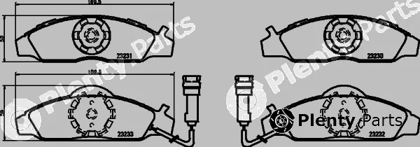 Cobreq N-1700 — Brake Pad Set, disc brake