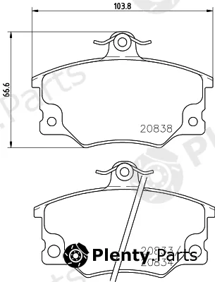 Cobreq N-518 — Brake Pad Set, disc brake