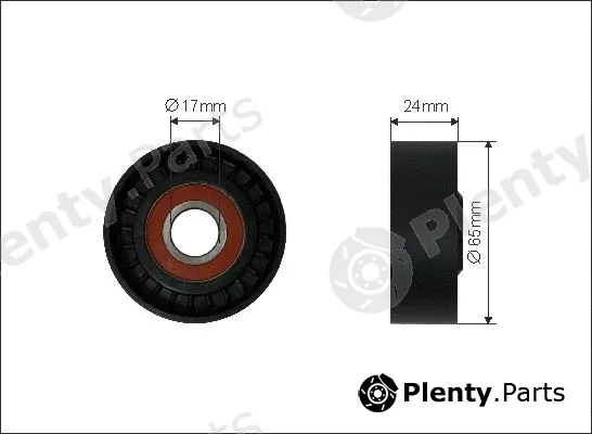 Caffaro 500413 — Tensioner Pulley, V-ribbed belt