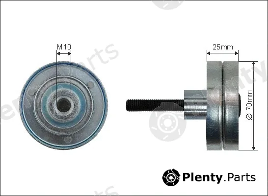 Caffaro 359-55 — Deflection/Guide Pulley, V-ribbed belt