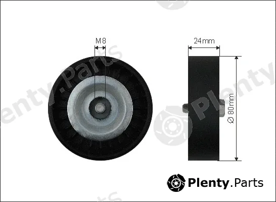Caffaro 37-99 — Deflection/Guide Pulley, V-ribbed belt