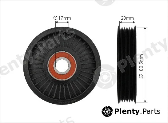 Caffaro 500276 — Tensioner Pulley, V-ribbed belt
