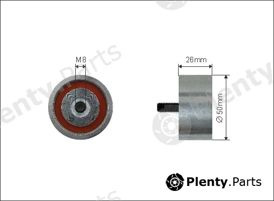 Caffaro 174-39 — Deflection/Guide Pulley, V-ribbed belt
