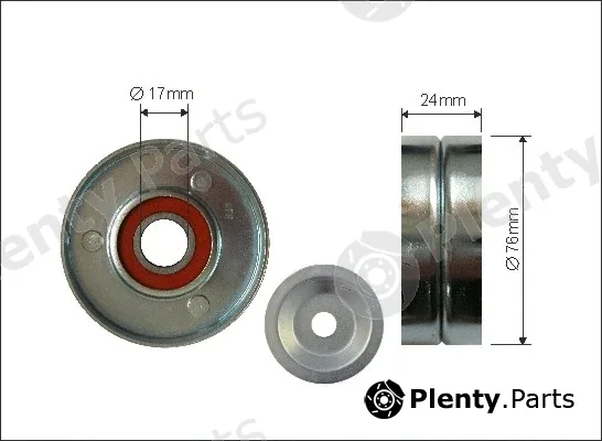 Caffaro 500152 — Tensioner Pulley, V-ribbed belt