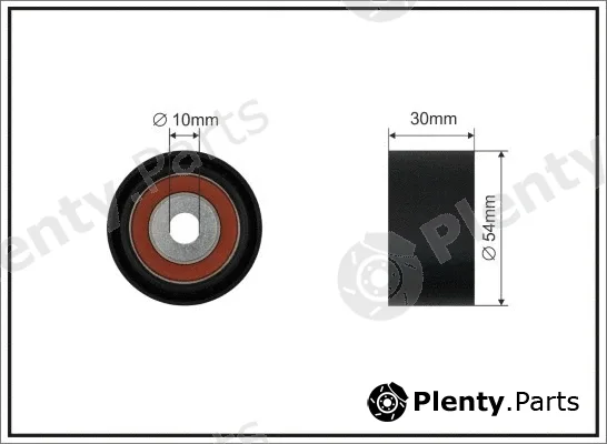 Caffaro 500666 — Deflection/Guide Pulley, V-ribbed belt