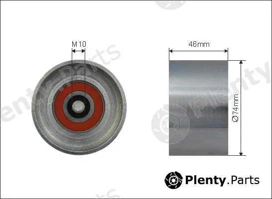 Caffaro 500556 — Tensioner Pulley, V-ribbed belt