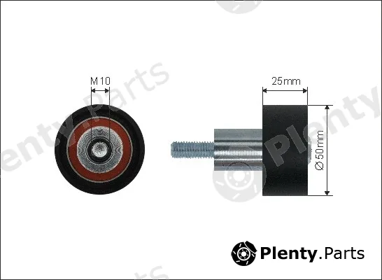 Caffaro 500280 — Deflection/Guide Pulley, timing belt