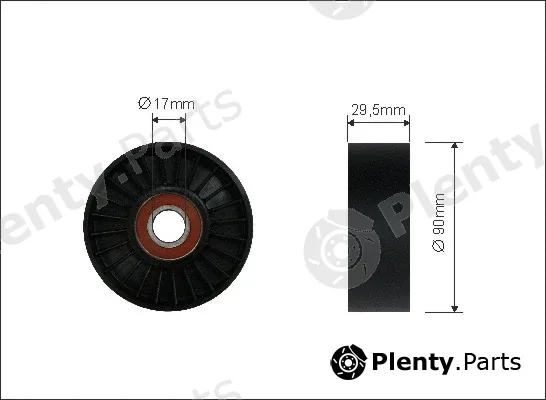 Caffaro 110-00 — Tensioner Pulley, V-ribbed belt