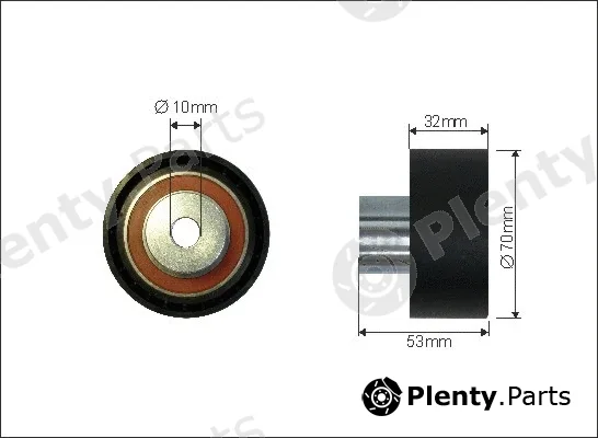 Caffaro 353-121 — Deflection/Guide Pulley, timing belt