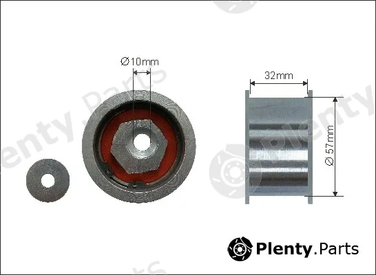 Caffaro 344-99 — Deflection/Guide Pulley, timing belt
