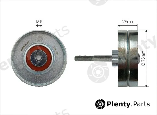 Caffaro 164-20 — Deflection/Guide Pulley, V-ribbed belt