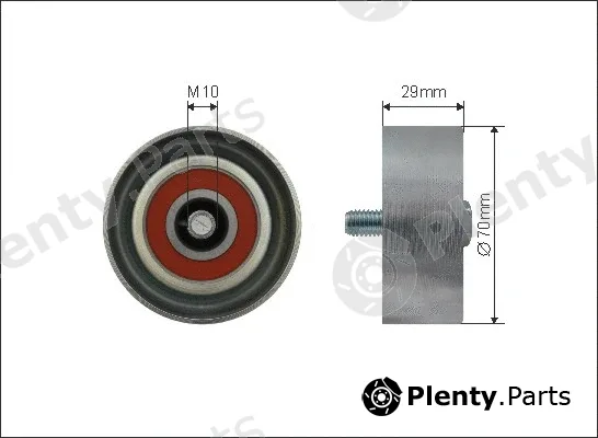 Caffaro 291-116 — Deflection/Guide Pulley, V-ribbed belt