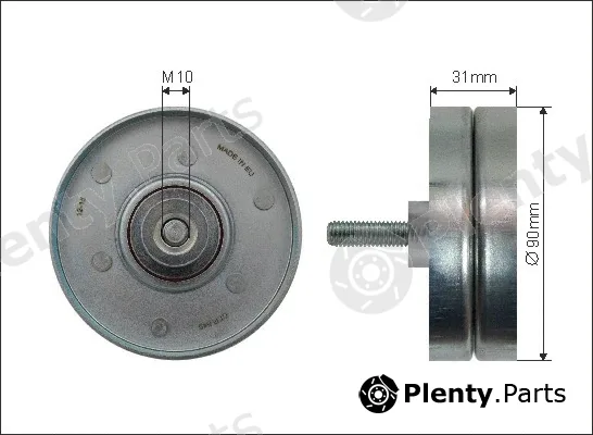 Caffaro 500269 — Deflection/Guide Pulley, V-ribbed belt