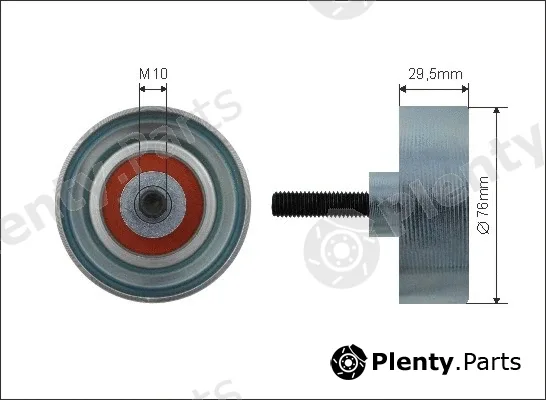 Caffaro 500460 — Deflection/Guide Pulley, V-ribbed belt