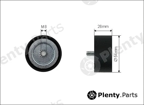 Caffaro 500179 — Deflection/Guide Pulley, V-ribbed belt