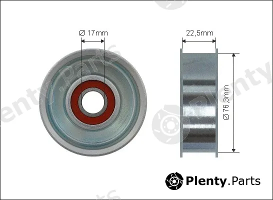 Caffaro 500430 — Deflection/Guide Pulley, V-ribbed belt