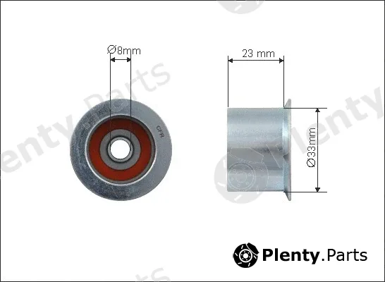 Caffaro 500134 — Deflection/Guide Pulley, timing belt