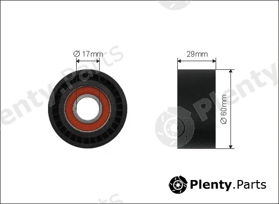 Caffaro 15-98 — Tensioner Pulley, V-ribbed belt